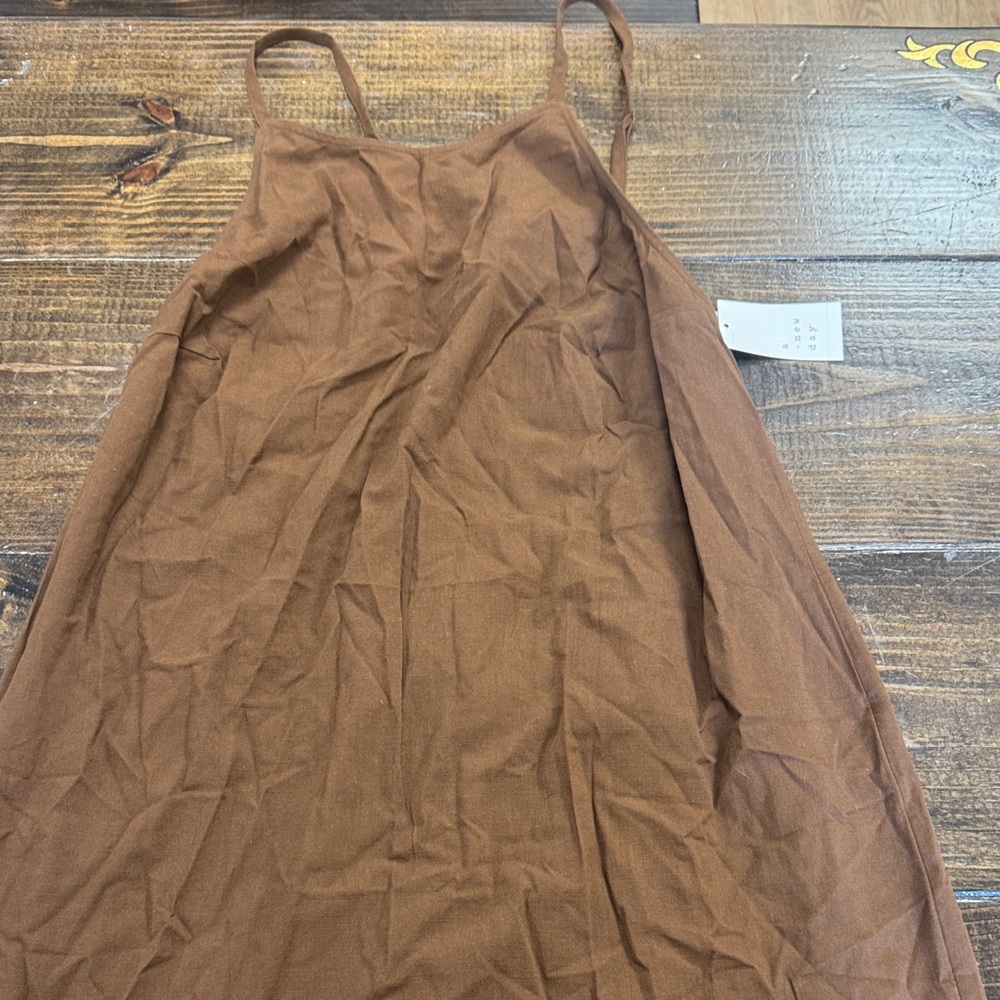 a new day Brown Backless Slip Dress size XXL